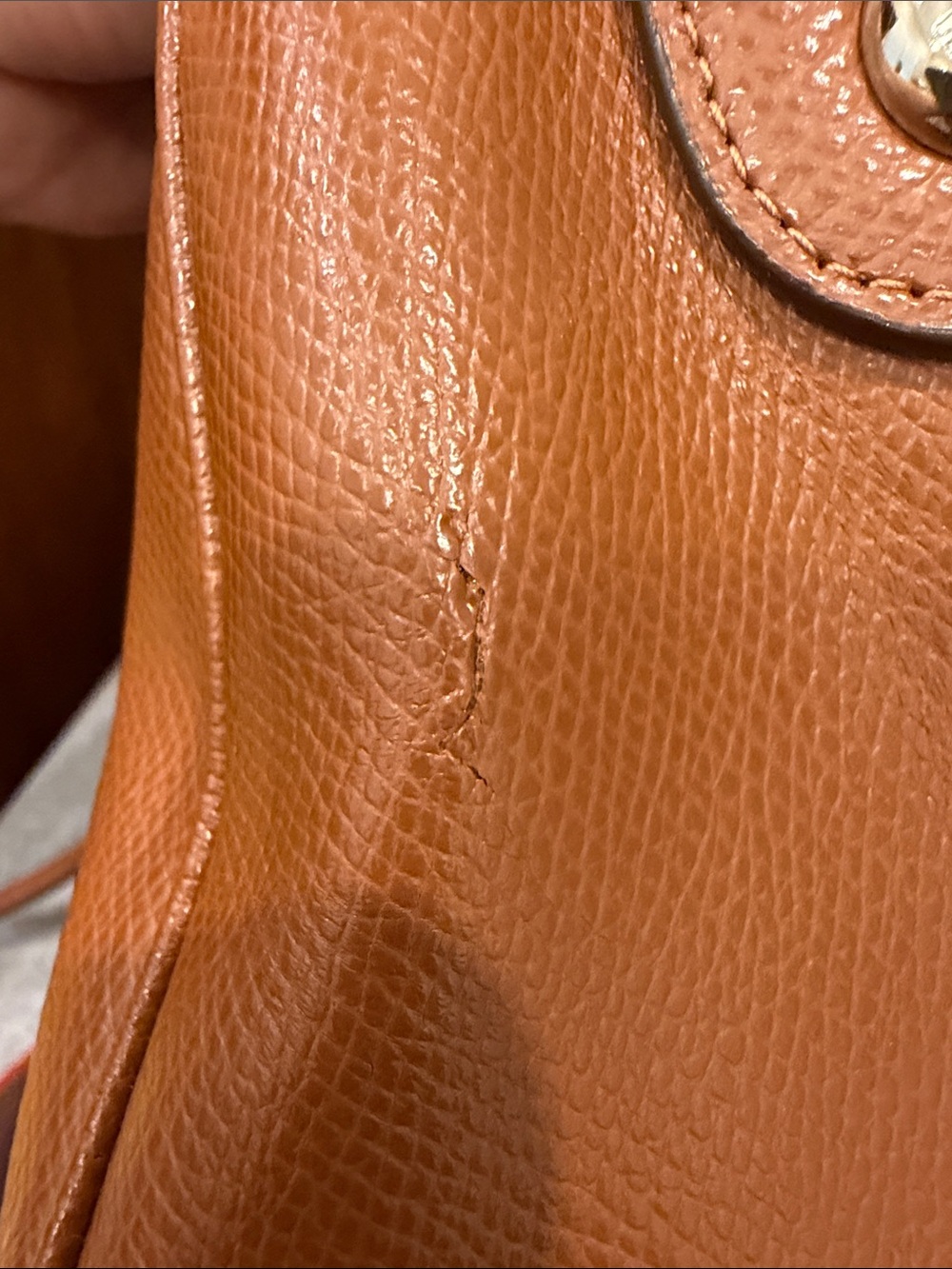 Coach Bennett Tan Leather mini Satchel Bag crossbody saddle brown - Picture 13 of 16